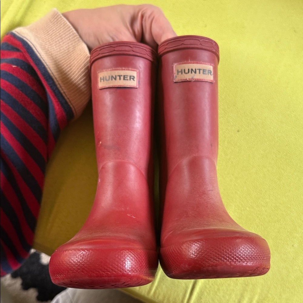 Hunter Classic Red Waterproof Boots uk7